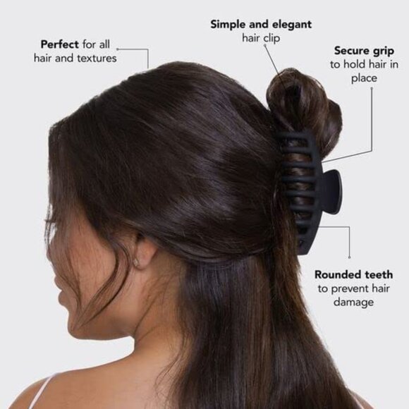 Large Hair Clips For Women - Durable Recycled Plastic Claw Clips for Styling & U - Picture 3 of 7